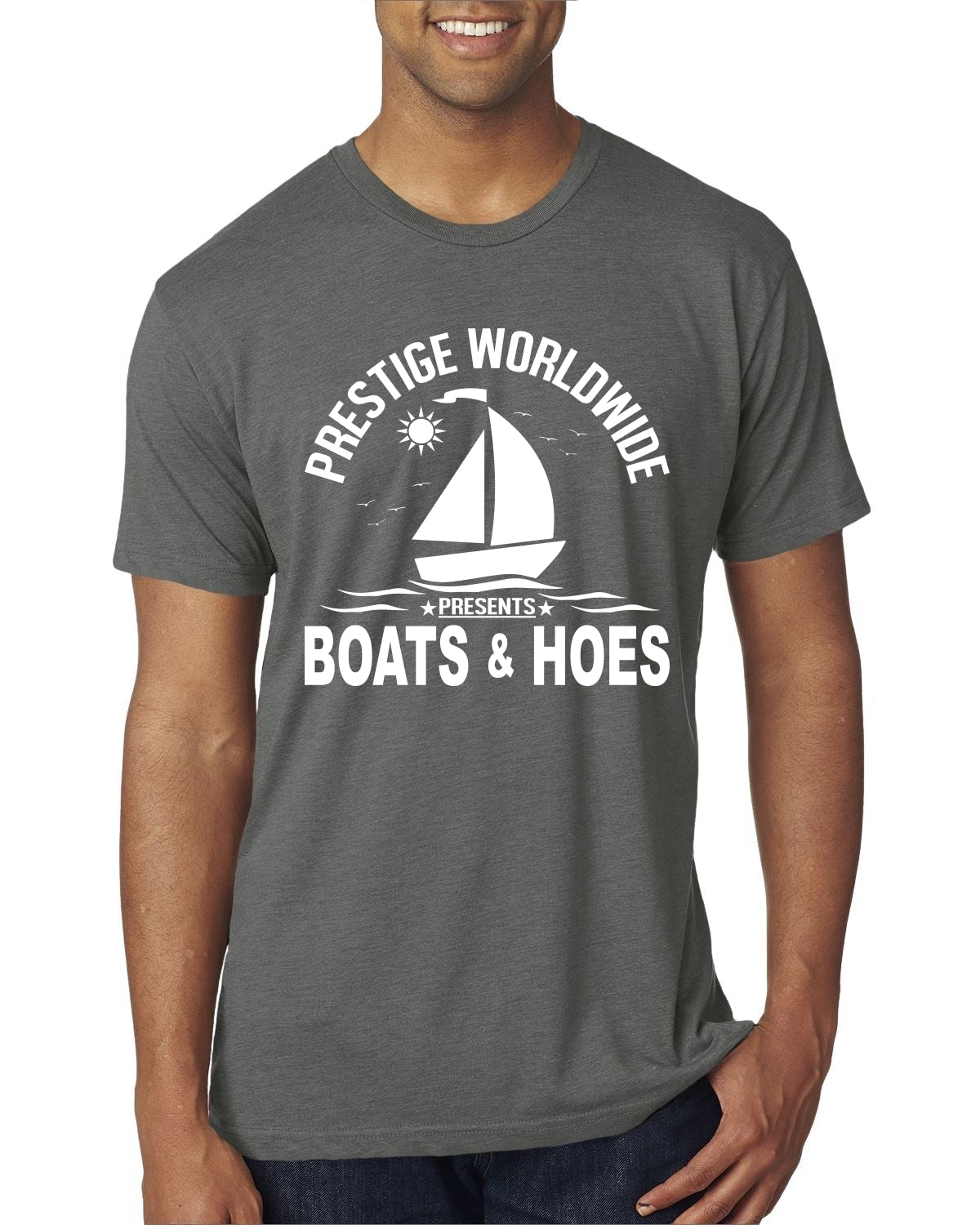 Prestige Worldwide Funny Boats and Hoes Vintage / Retro Mens Premium Tri Blend T-Shirt