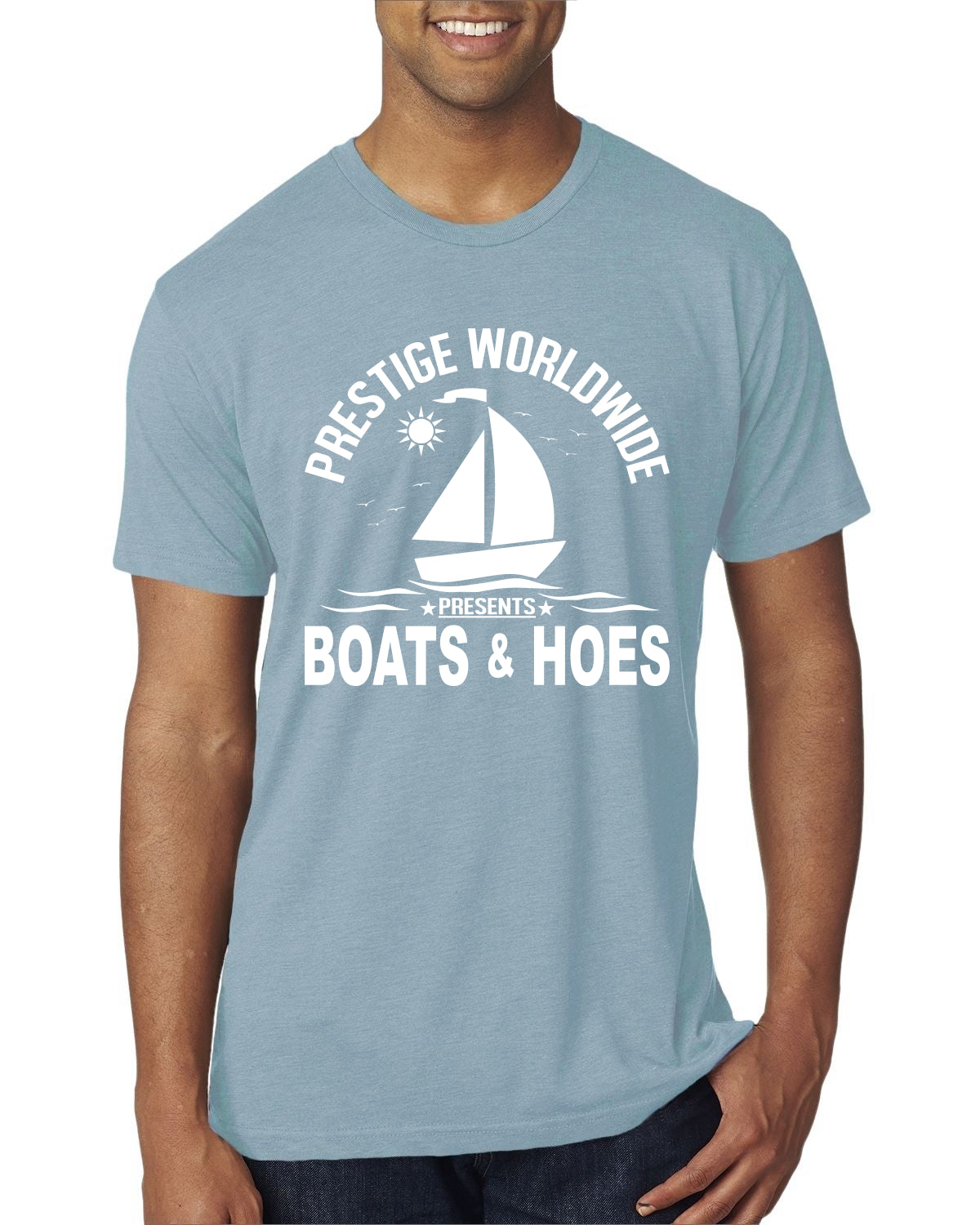 Prestige Worldwide Funny Boats and Hoes Vintage / Retro Mens Premium Tri Blend T-Shirt