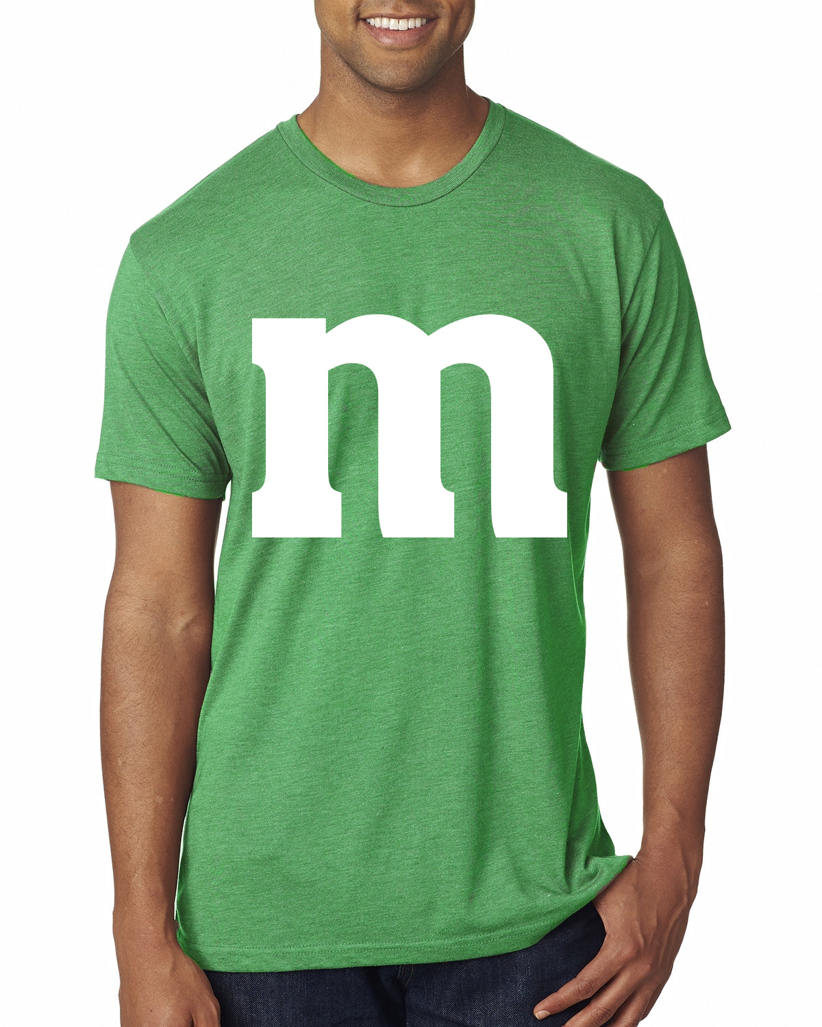 Letter M Graphic Novelty Funny Costume Halloween Mens Premium Tri Blend T-Shirt