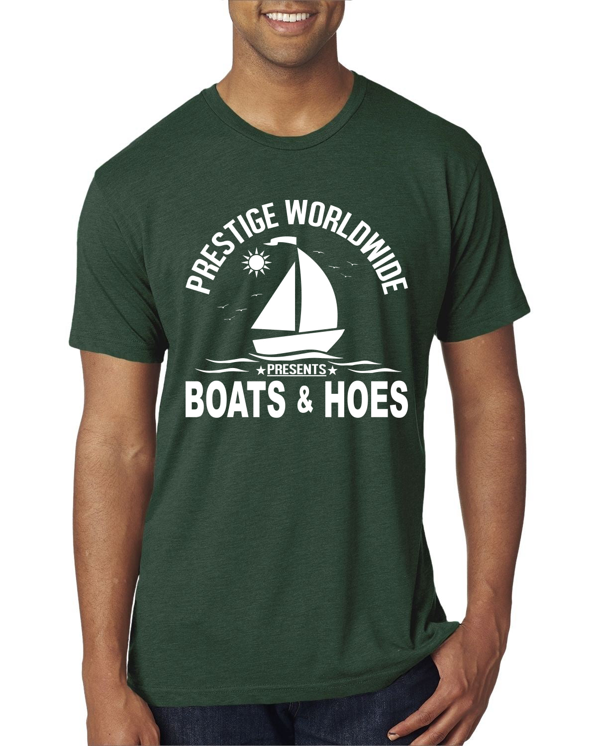Prestige Worldwide Funny Boats and Hoes Vintage / Retro Mens Premium Tri Blend T-Shirt