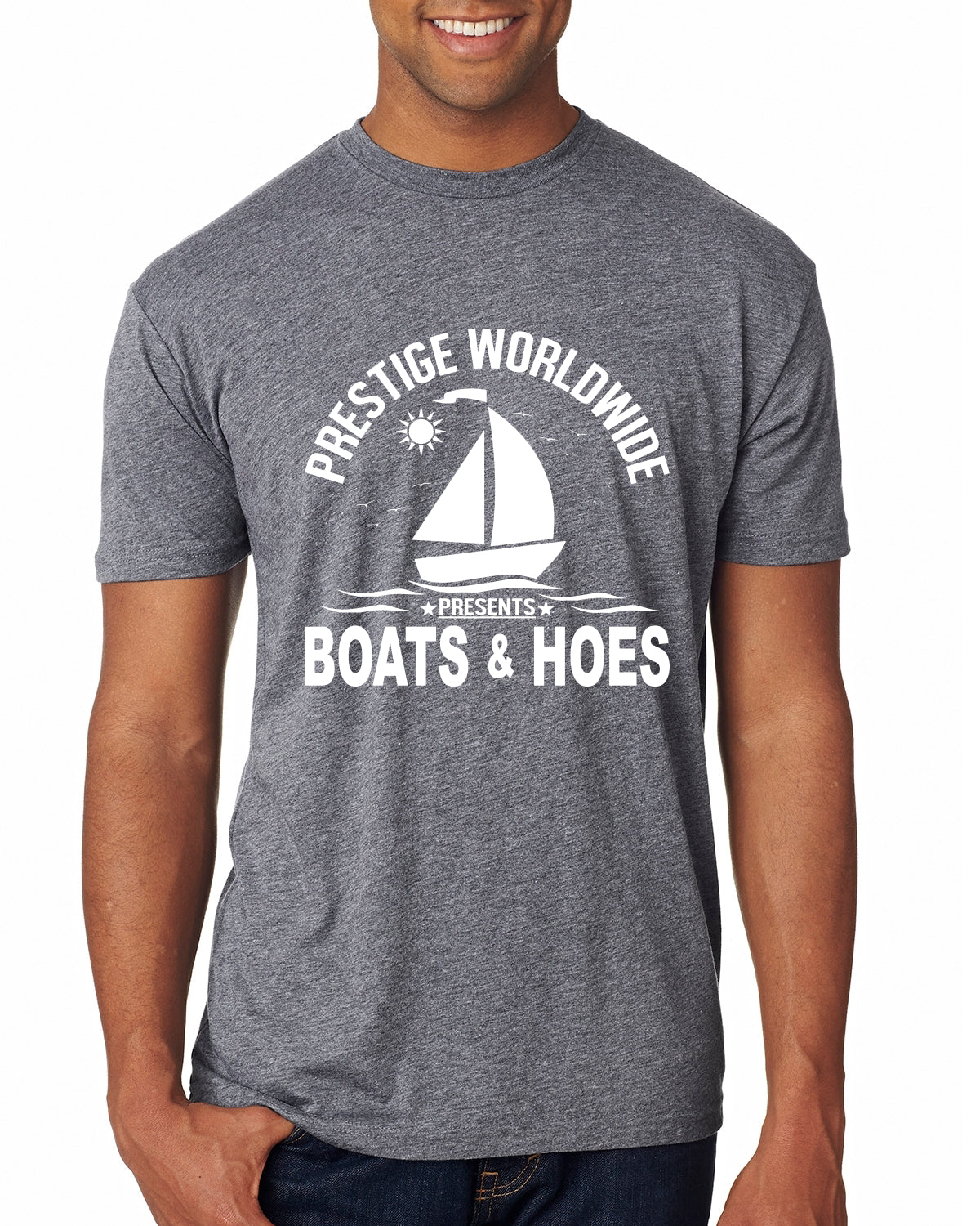 Prestige Worldwide Funny Boats and Hoes Vintage / Retro Mens Premium Tri Blend T-Shirt
