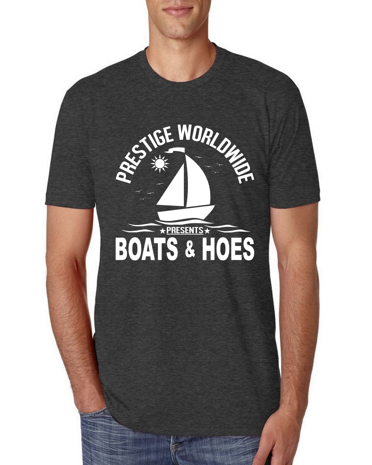 Prestige Worldwide Funny Boats and Hoes Vintage / Retro Mens Premium Tri Blend T-Shirt