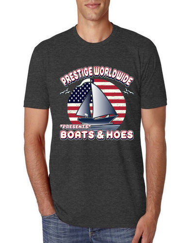 Vintage Retro USA Prestige Worldwide Funny Boats and Hoes Vintage / Retro Mens Premium Tri Blend T-Shirt