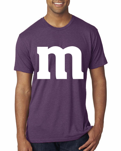 Letter M Graphic Novelty Funny Costume Halloween Mens Premium Tri Blend T-Shirt