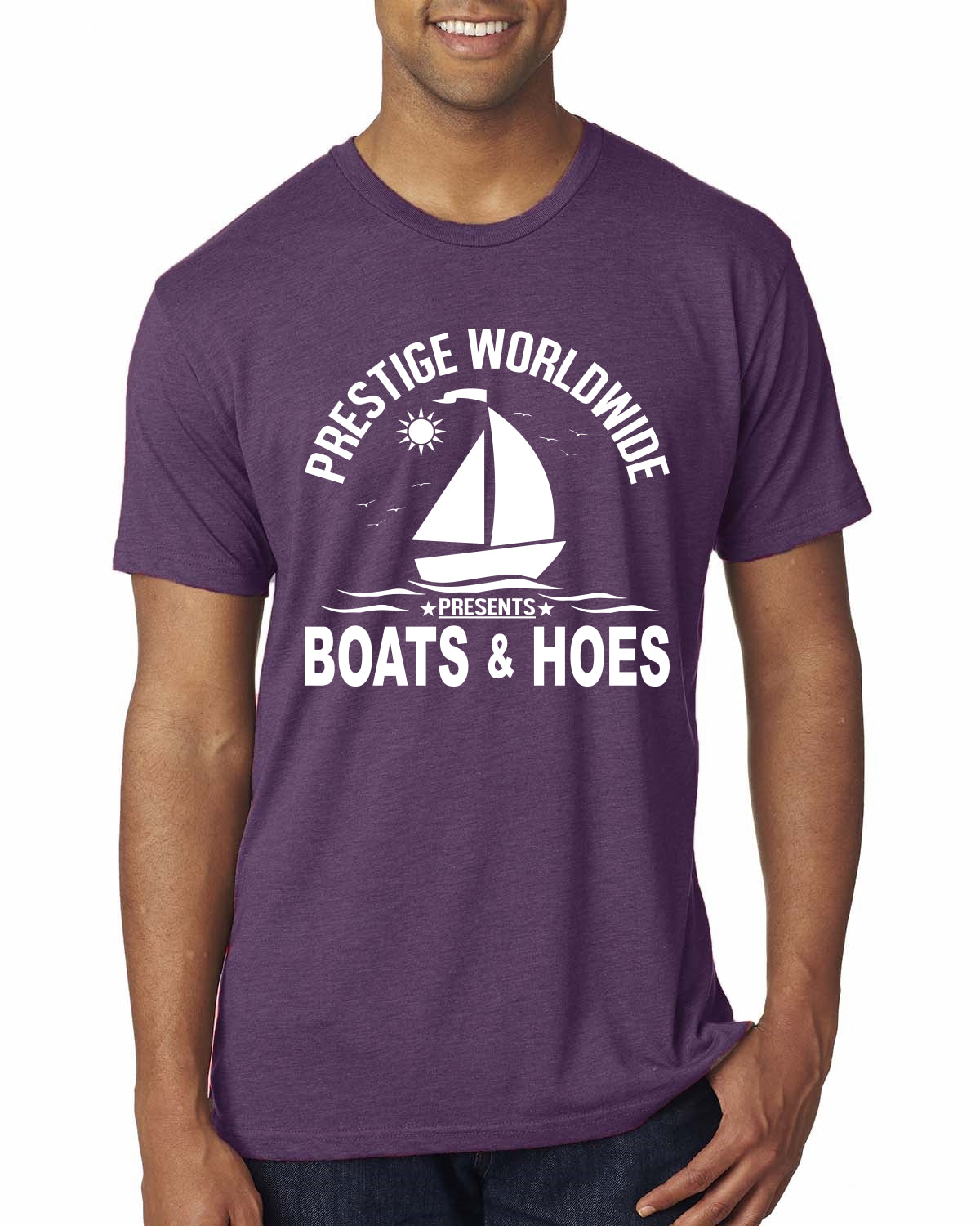 Prestige Worldwide Funny Boats and Hoes Vintage / Retro Mens Premium Tri Blend T-Shirt