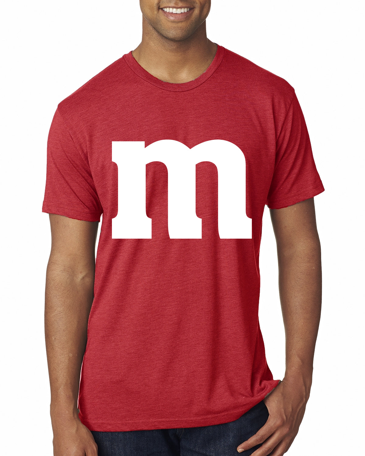 Letter M Graphic Novelty Funny Costume Halloween Mens Premium Tri Blend T-Shirt