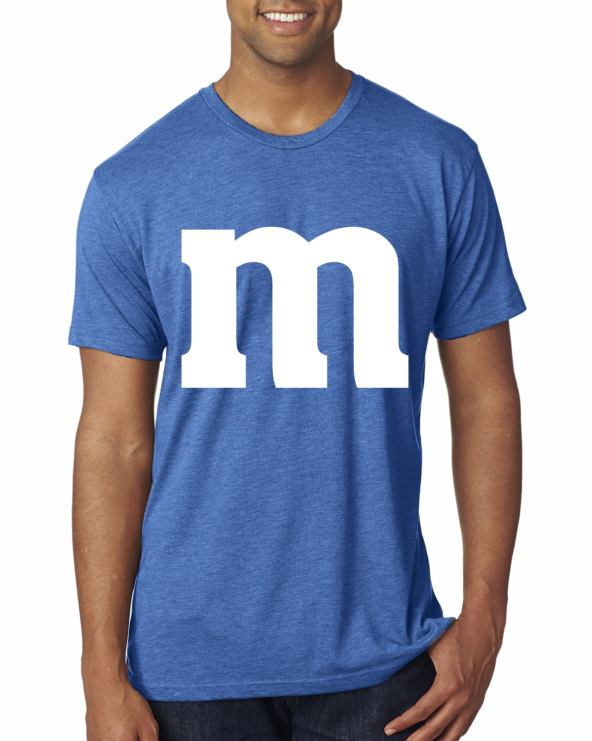 Letter M Graphic Novelty Funny Costume Halloween Mens Premium Tri Blend T-Shirt