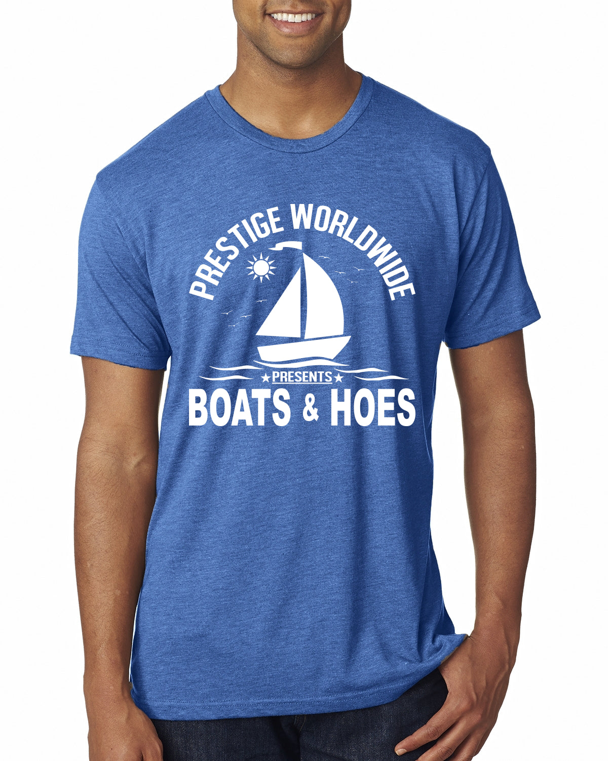 Prestige Worldwide Funny Boats and Hoes Vintage / Retro Mens Premium Tri Blend T-Shirt