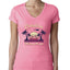 Funny Island Pop Culture Womens Junior Fit V-Neck Tee