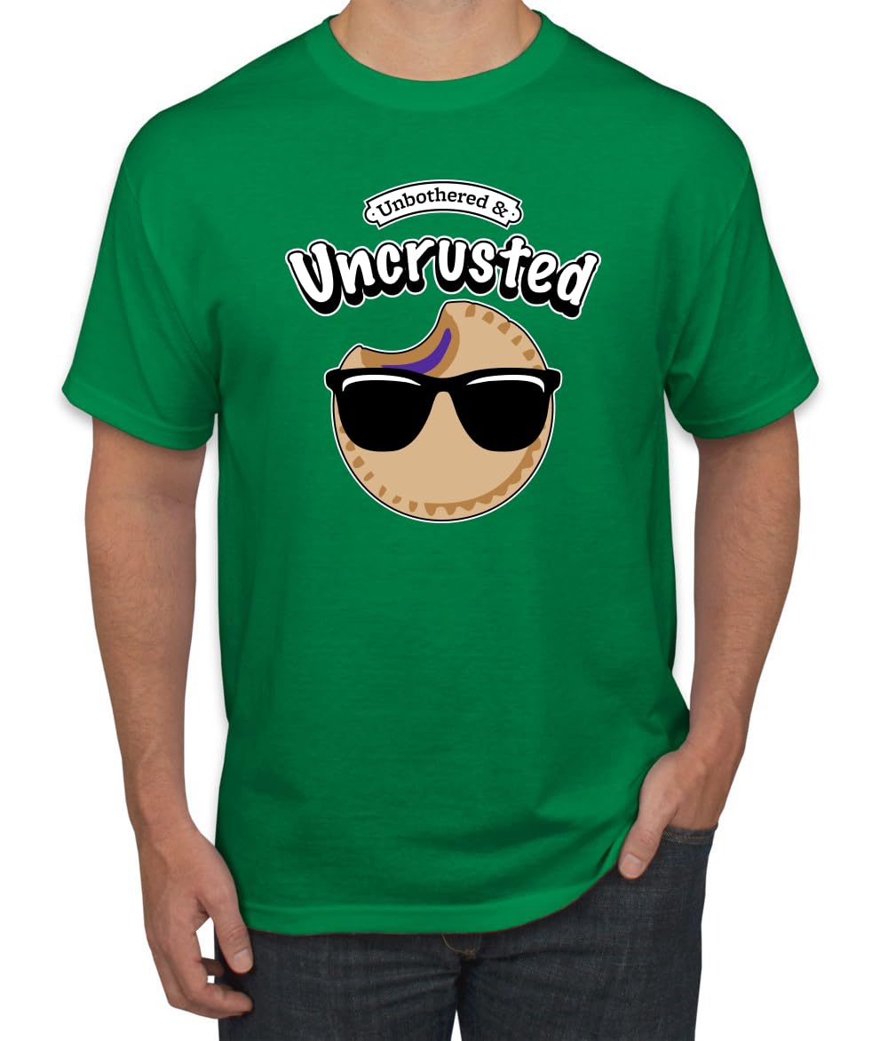 Unbothered and Uncrusted Funny PB&J Sandwich Sunglasses Humor Men's T-Shirt
