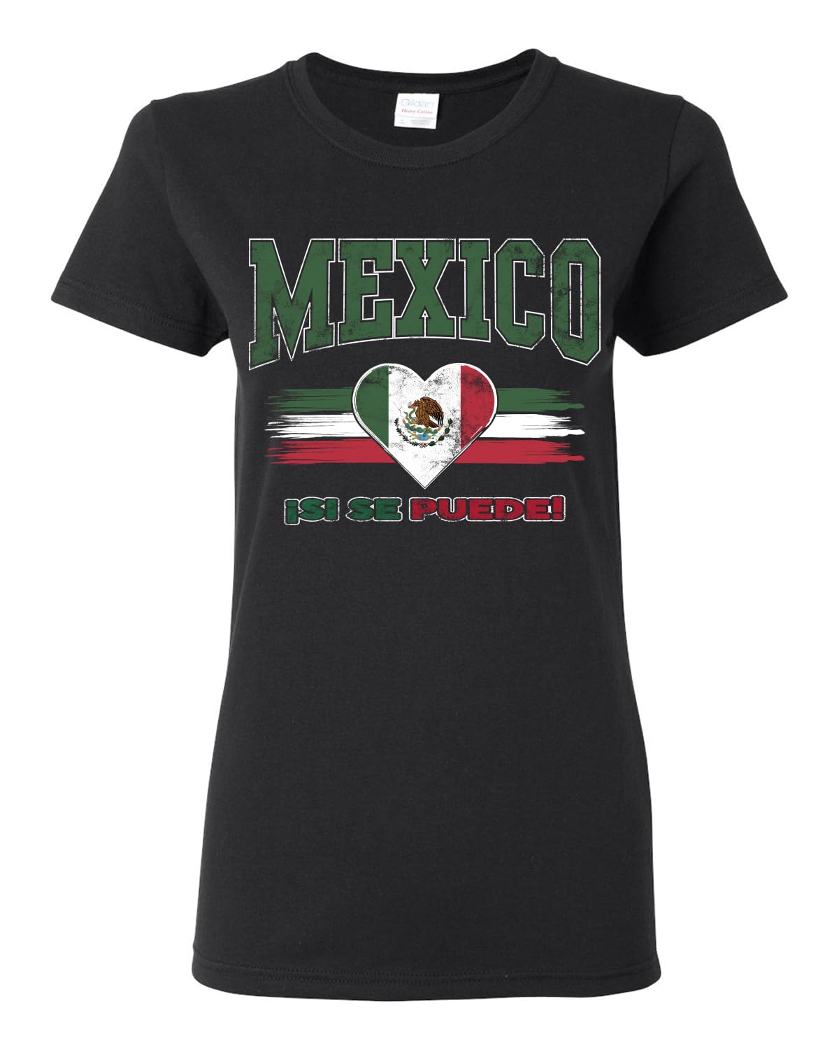 Flag Heart Soccer Fan | Women's Novelty Shirt | Game Day Gift for Her T-Shirt