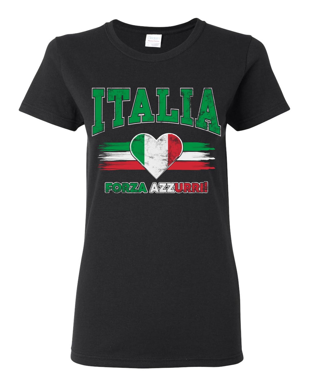 Flag Heart Soccer Fan | Women's Novelty Shirt | Game Day Gift for Her T-Shirt