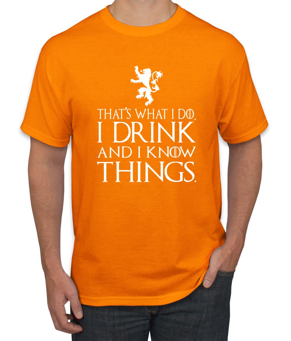 I Drink and I Know Things Tyrion GOT White Pop Culture Men's T-Shirt