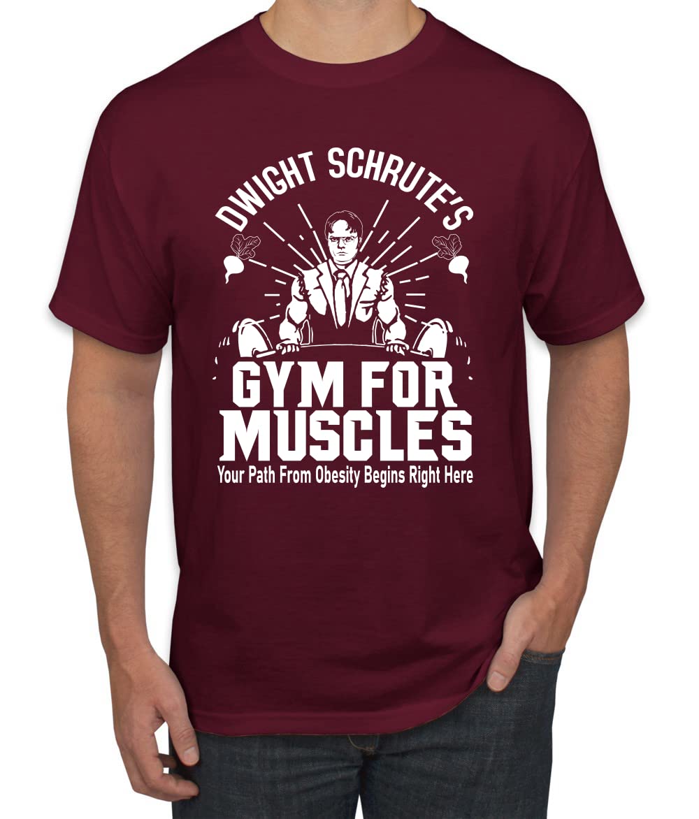 Dwight Schrute's Gym for Muscles Pop Culture Men's T-Shirt