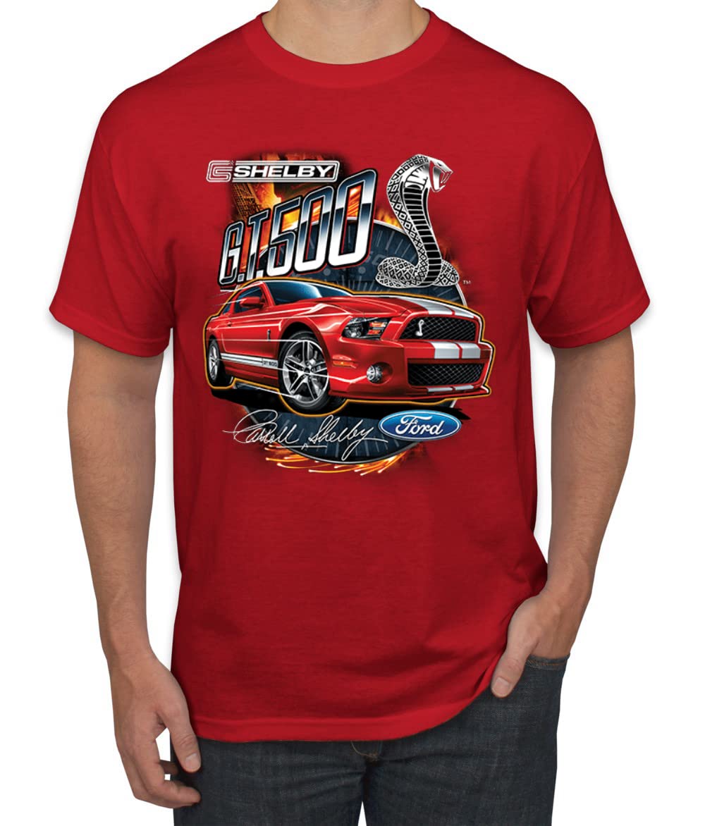 Shelby GT500 Cobra Official Ford Motors Design Cars and Trucks Men's Graphic T-Shirt