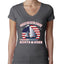 Funny Island Pop Culture Womens Junior Fit V-Neck Tee