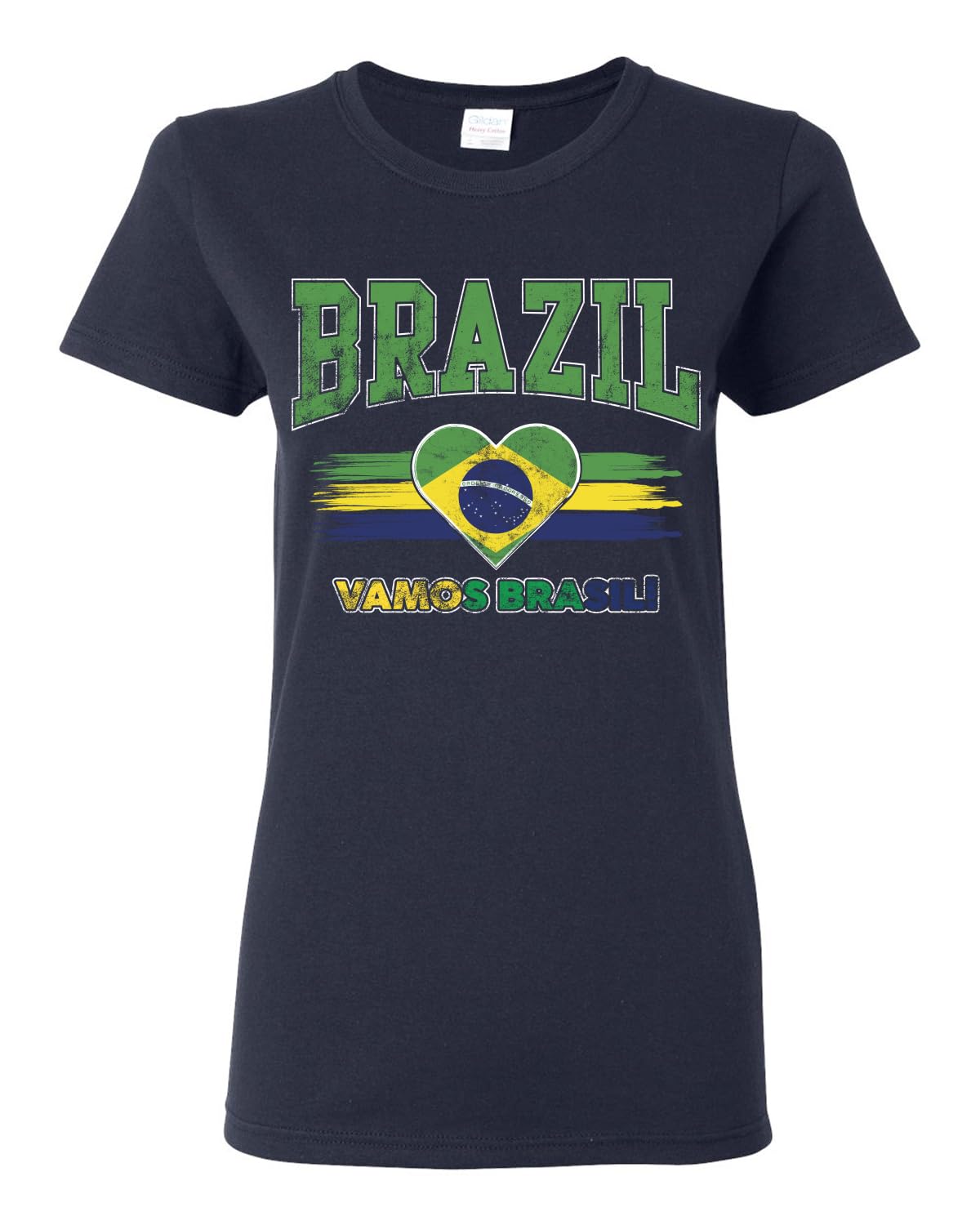 Flag Heart Soccer Fan | Women's Novelty Shirt | Game Day Gift for Her T-Shirt