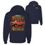 US Flag Ford Bronco Cars and Trucks Front and Back Graphic Zip Up Hoodie Sweatshirt