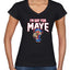 New England Fans NE Fantasy Football Sports Womens V-Neck Tee