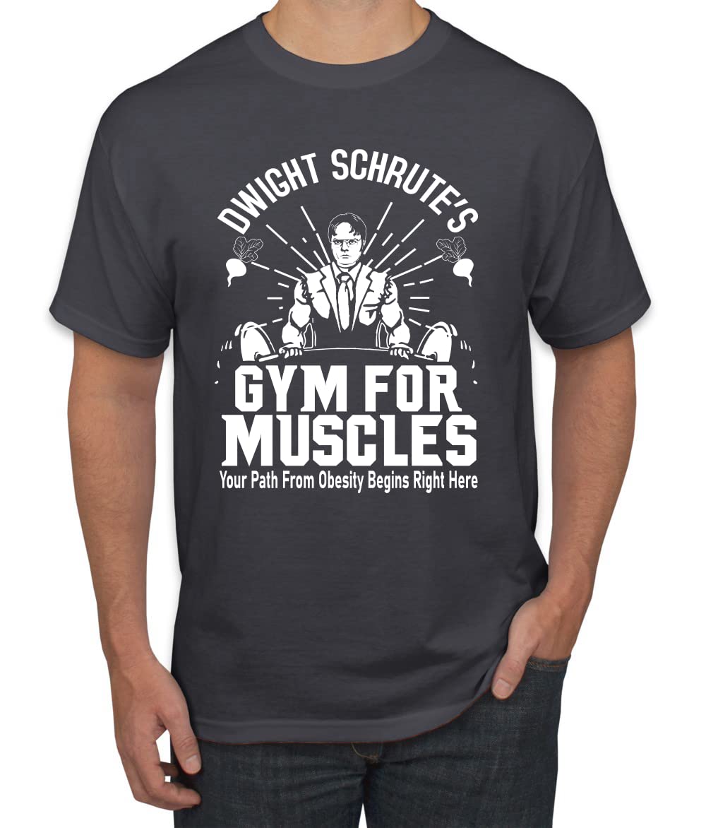 Dwight Schrute's Gym for Muscles Pop Culture Men's T-Shirt