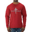 Redeemed Cross Jesus Christ Nails Inspirational/Christian Faith Mens Long Sleeve Shirt