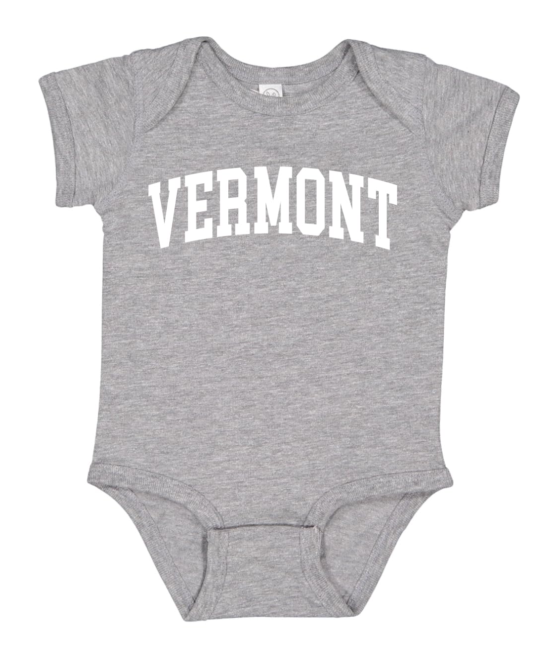 State of Vermont College Style White Fashion Baby Creeper Boys Girls Infant Bodysuit