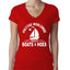 Funny Island Pop Culture Womens Junior Fit V-Neck Tee