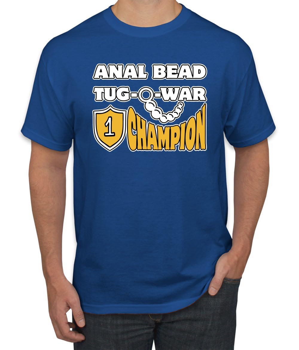 Anal Bead Tug O War Champion Funny Adult Humor Men's T-Shirt