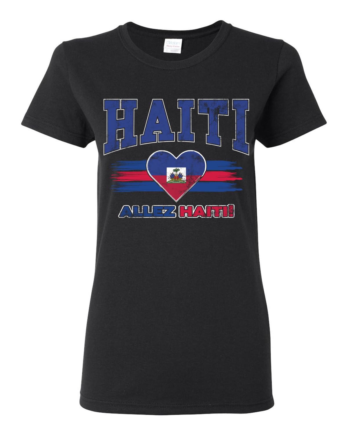 Flag Heart Soccer Fan | Women's Novelty Shirt | Game Day Gift for Her T-Shirt