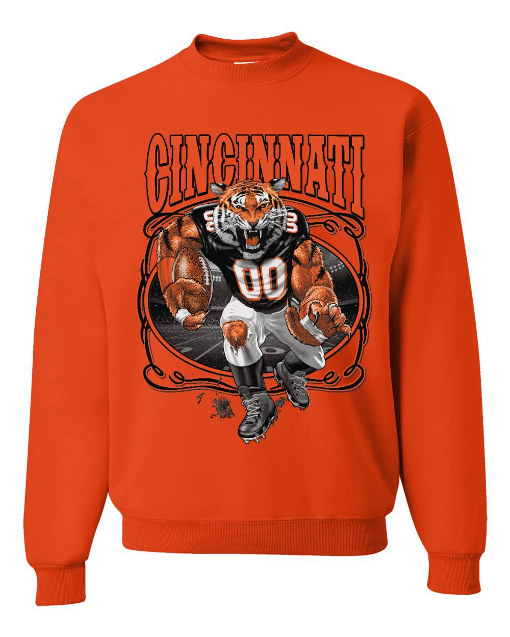 Cincinnati Fan CIN Fantasy Football Sports Unisex Crewneck Sweatshirt
