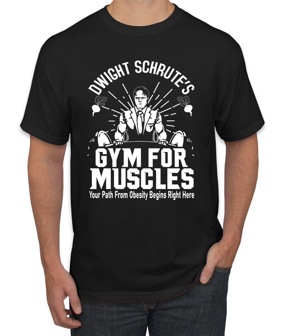 Dwight Schrute's Gym for Muscles Pop Culture Men's T-Shirt