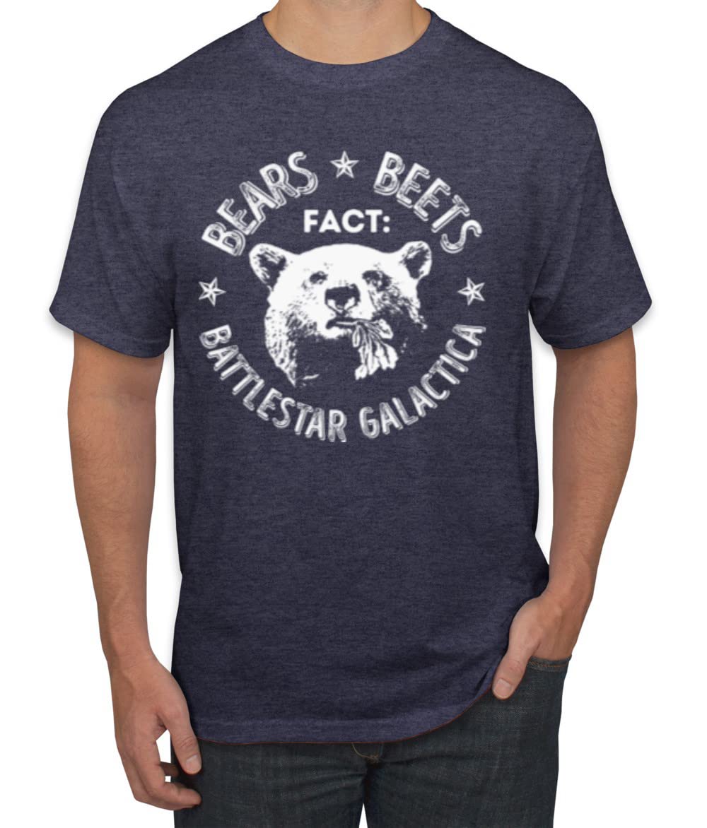 Office | Fact Bears Beets Battlestar Quote Pop Culture Men's T-Shirt