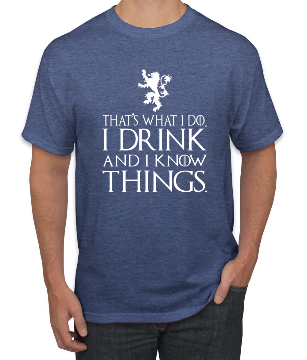 I Drink and I Know Things Tyrion GOT White Pop Culture Men's T-Shirt