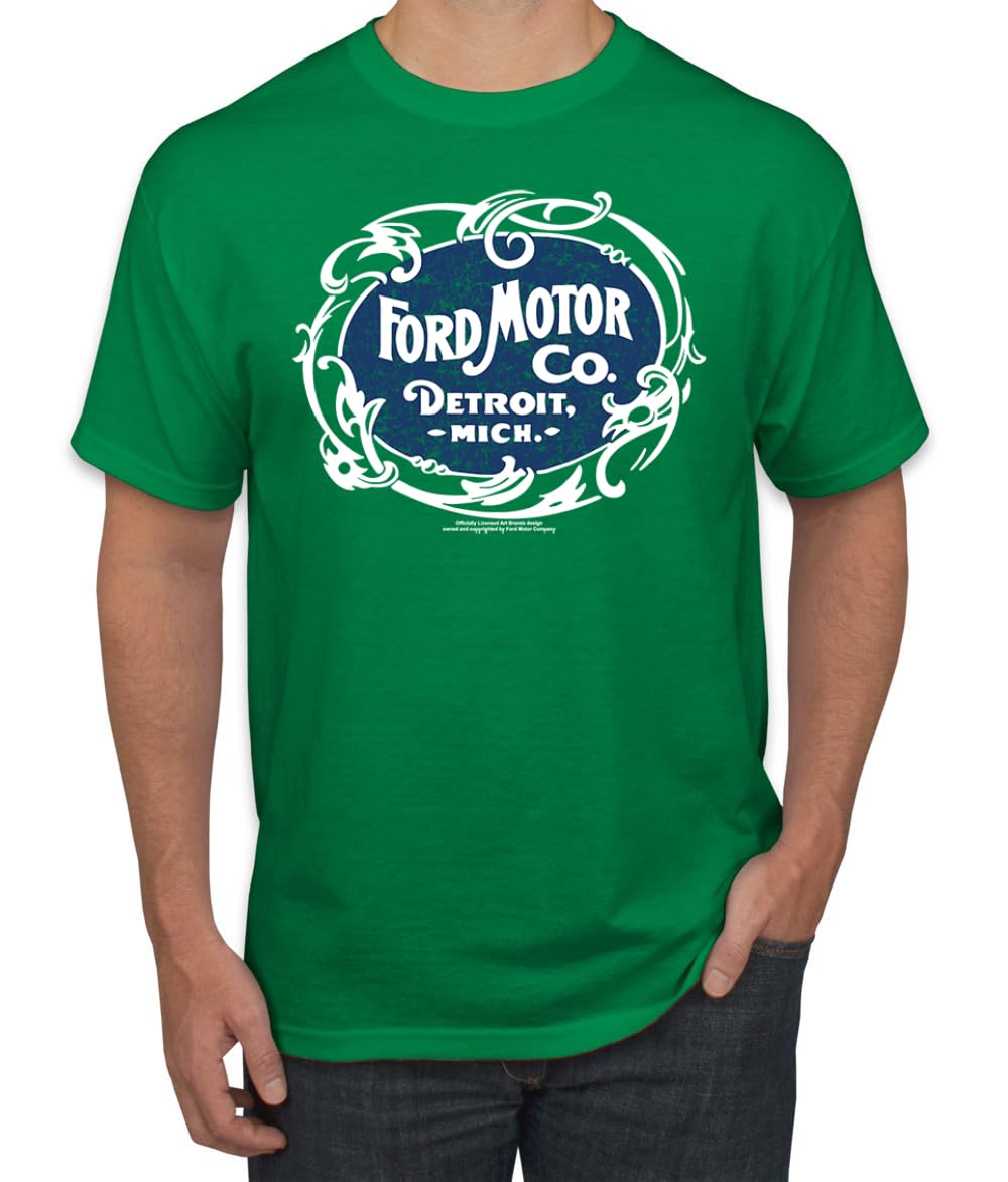 Ford Motor Co Detroit Michigan Classic Vintage Car Company Logo Cars and Trucks Men's T-Shirt