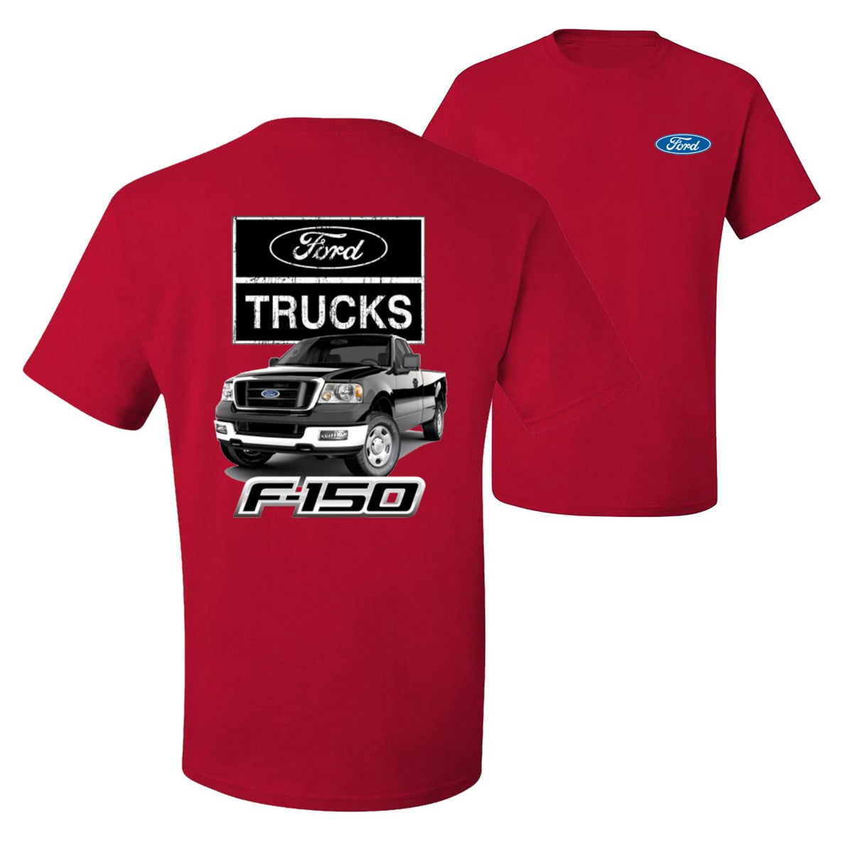 Ford Trucks F150 Pickup Cars and Trucks Front and Back Men's Graphic T-Shirt