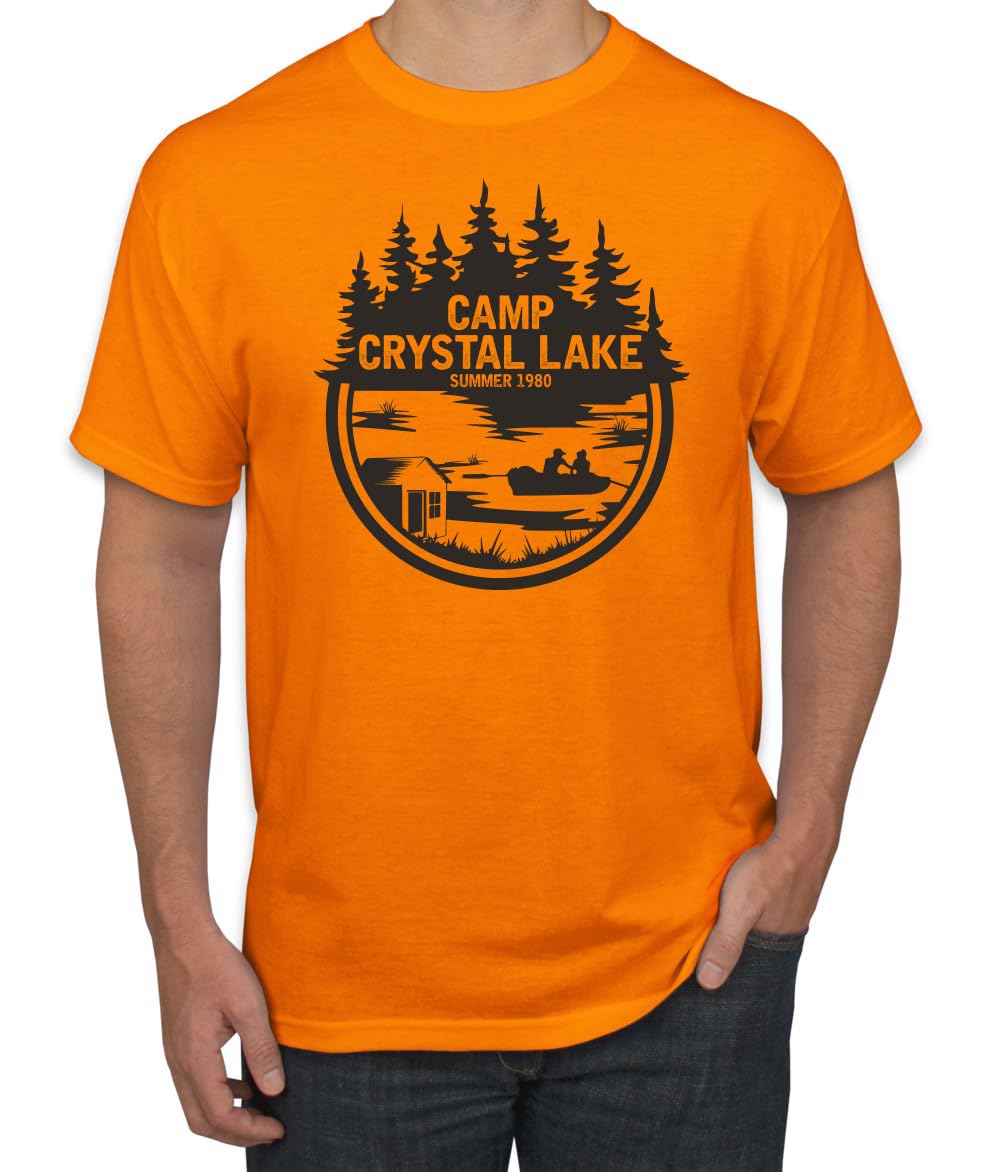 Camp Crystal Lake Retro NJ 80s Horror Movie Jason Pop Culture Men's T-Shirt