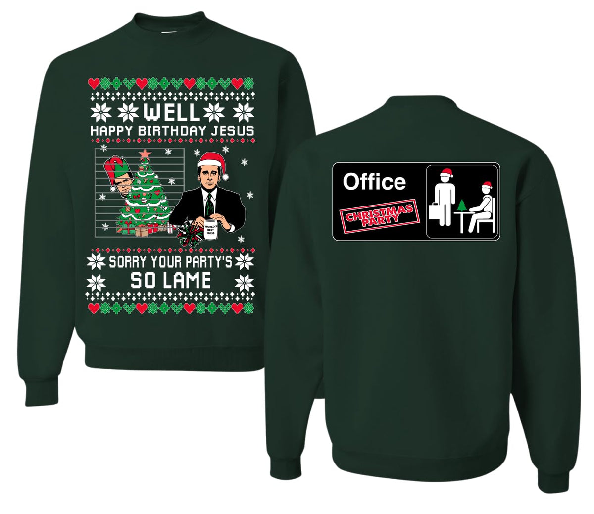 Well Happy Birthday Jesus Ugly Christmas Sweater Mens Womens Sweatshirt