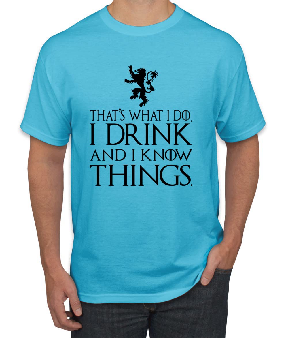 I Drink and I Know Things Tyrion GOT Black Pop Culture Men's T-Shirt