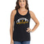 Football Hometown Fan Heart Script Writing Sports Tri-Blend Racerback Tank Top