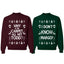 Why is The Carpet All Wet Todd Margo Ugly Christmas Matching Couples Unisex Crewneck Sweatshirt