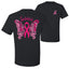 Breast Cancer Awareness Faith Pink Ribbon Sunflower Front and Back Unisex T-Shirt