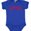 Classic Varsity College Style Fantasy Fan, Trendy Team Streetwear Sports Baby Creeper Boys Girls Infant Bodysuit