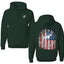 US Flag Ford Bronco Cars and Trucks Front and Back Unisex Hoodie Sweatshirt