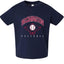 American Baseball Fan Vintage Distressed Field Sports Toddler Crew Graphic T-Shirt