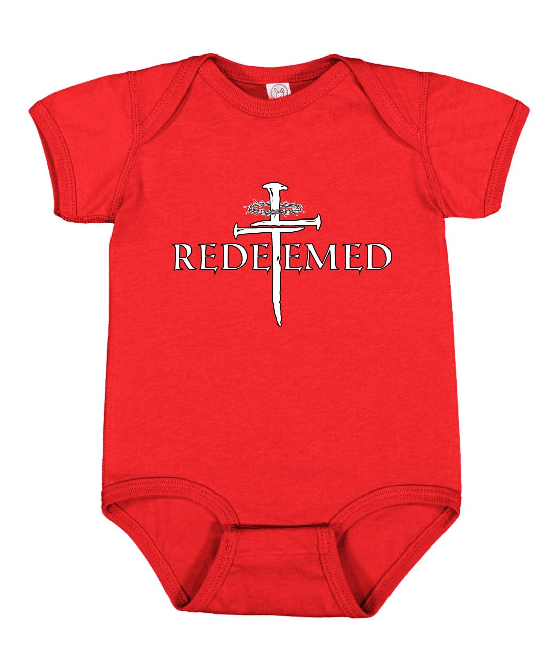 Redeemed Cross Jesus Christ Nails Inspirational/Christian Baby Creeper Boys Girls Infant Graphic Bodysuit