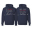 I Stole Her Heart I'm Stealing His Last Name His and Hers Matching Couples Hoodie Sweater Set