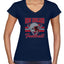 New England Fans NE Fantasy Football Sports Womens V-Neck Tee