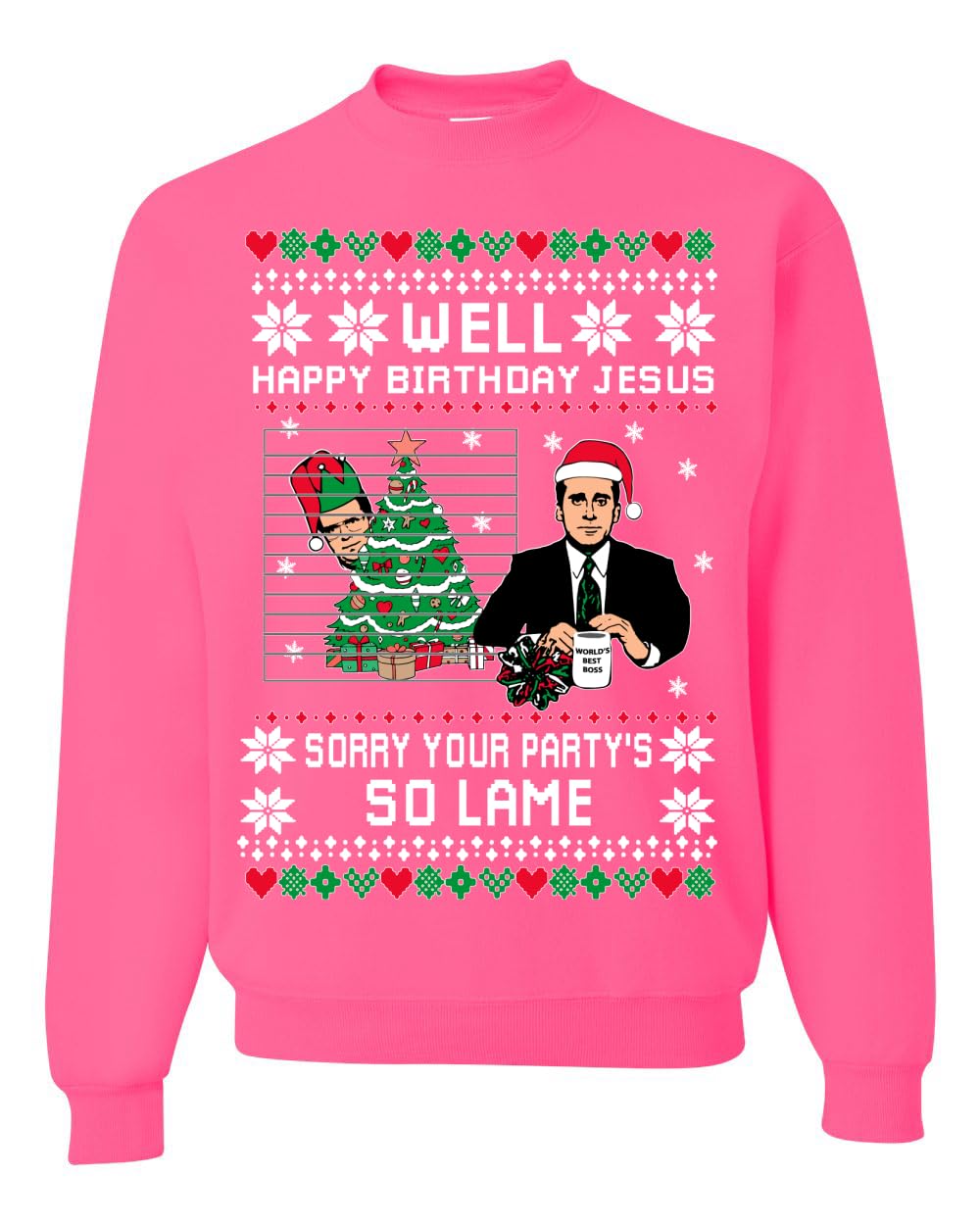 Well Happy Birthday Jesus Ugly Christmas Sweater Mens Womens Sweatshirt