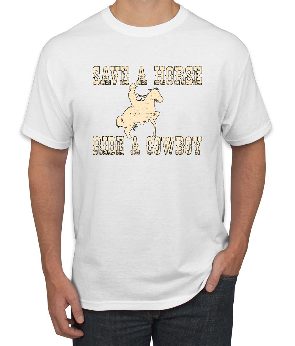 Save A Horse Ride A Cowboy Pop Culture Men's Graphic T-Shirt