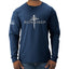 Redeemed Cross Jesus Christ Nails  Inspirational/Christian Mens Long Sleeve Shirt